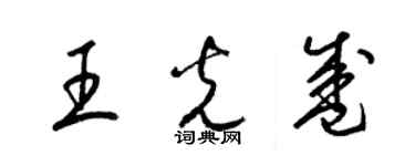 梁錦英王光盛草書個性簽名怎么寫