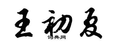 胡問遂王初夏行書個性簽名怎么寫