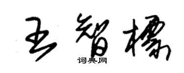 朱錫榮王智標草書個性簽名怎么寫