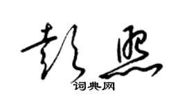 梁錦英彭照草書個性簽名怎么寫