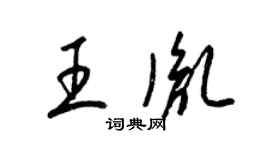 梁錦英王胤草書個性簽名怎么寫