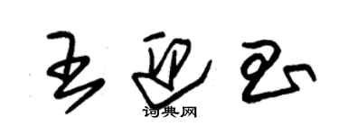 朱錫榮王迎昌草書個性簽名怎么寫