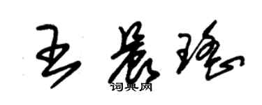 朱錫榮王晨瑤草書個性簽名怎么寫