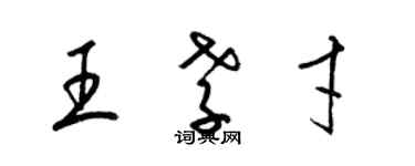 梁錦英王孝才草書個性簽名怎么寫