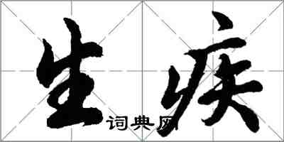 胡問遂生疾行書怎么寫