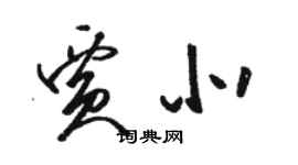 駱恆光賈北草書個性簽名怎么寫