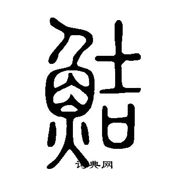 說文解字寫的鮚