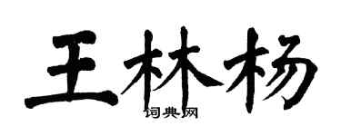 翁闓運王林楊楷書個性簽名怎么寫