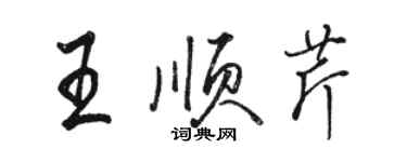 駱恆光王順芹行書個性簽名怎么寫