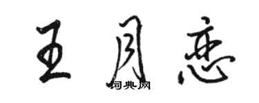 駱恆光王月戀行書個性簽名怎么寫