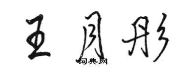 駱恆光王月彤行書個性簽名怎么寫