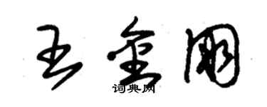 朱錫榮王金朋草書個性簽名怎么寫