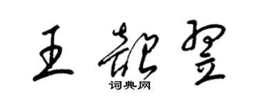 梁錦英王韶翌草書個性簽名怎么寫