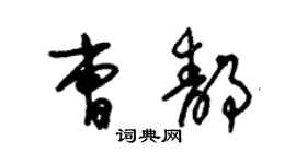 朱錫榮曹靜草書個性簽名怎么寫