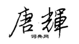 王正良唐輝行書個性簽名怎么寫