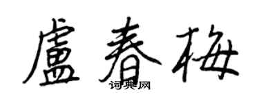 王正良盧春梅行書個性簽名怎么寫