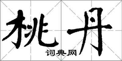 翁闓運桃丹楷書怎么寫