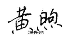 王正良黃煦行書個性簽名怎么寫
