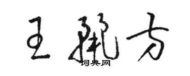 駱恆光王麗方草書個性簽名怎么寫