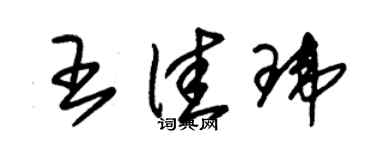 朱錫榮王佳瑋草書個性簽名怎么寫