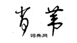 曾慶福肖葦草書個性簽名怎么寫