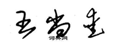 朱錫榮王尚愛草書個性簽名怎么寫