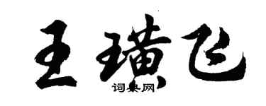 胡問遂王璜飛行書個性簽名怎么寫