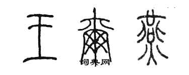 陳墨王爾燕篆書個性簽名怎么寫
