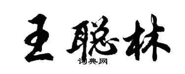 胡問遂王聰林行書個性簽名怎么寫