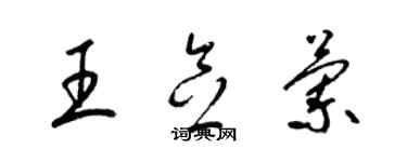 梁錦英王念蘭草書個性簽名怎么寫