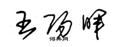 朱錫榮王陽暉草書個性簽名怎么寫