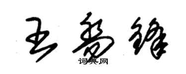 朱錫榮王喬鋒草書個性簽名怎么寫
