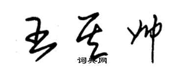 朱錫榮王其帥草書個性簽名怎么寫