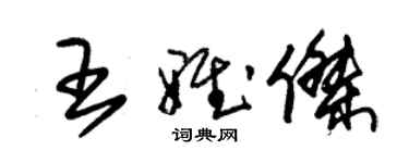 朱錫榮王雅傑草書個性簽名怎么寫