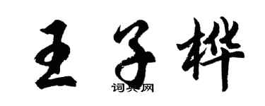 胡問遂王子樺行書個性簽名怎么寫