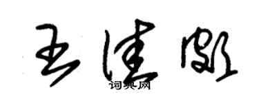 朱錫榮王佳頗草書個性簽名怎么寫