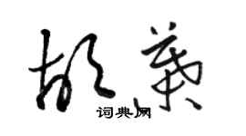 駱恆光胡葉草書個性簽名怎么寫