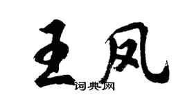 胡問遂王鳳行書個性簽名怎么寫