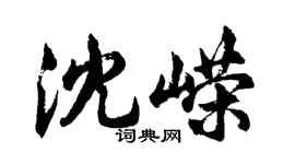 胡問遂沈嶸行書個性簽名怎么寫