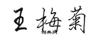 駱恆光王梅菊行書個性簽名怎么寫