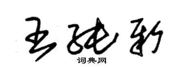 朱錫榮王純新草書個性簽名怎么寫