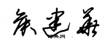 朱錫榮侯建華草書個性簽名怎么寫