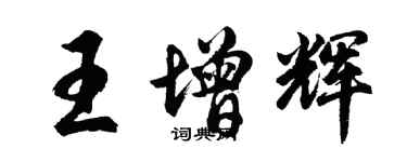 胡問遂王增輝行書個性簽名怎么寫