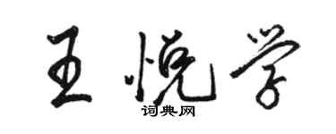 駱恆光王悅學行書個性簽名怎么寫