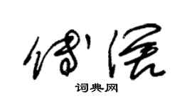 朱錫榮傅闊草書個性簽名怎么寫