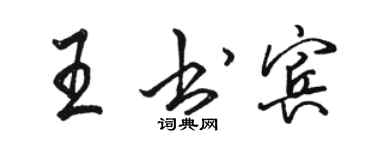 駱恆光王書賓行書個性簽名怎么寫