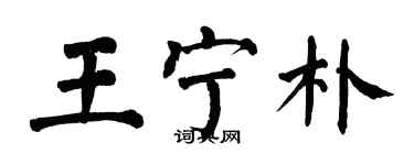 翁闓運王寧朴楷書個性簽名怎么寫