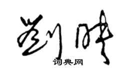 曾慶福劉映草書個性簽名怎么寫