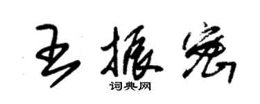 朱錫榮王振密草書個性簽名怎么寫