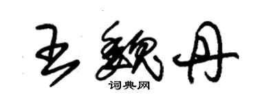 朱錫榮王魏丹草書個性簽名怎么寫